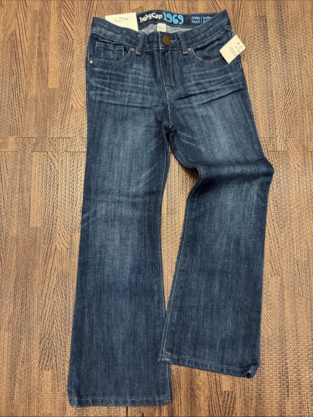 Baby GAP 1969 Toddler Girl Sz 5 Dark Blue Flare Jeans Boot Cut